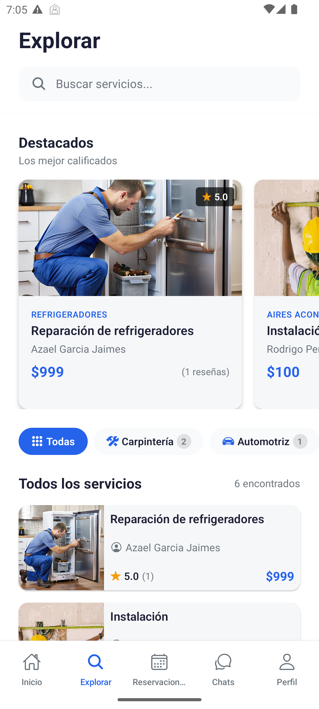 Explora servicios